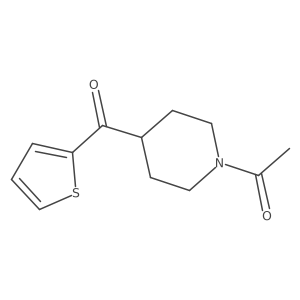 (1-Acetylpiperidin-4-yl)(2-thiophenyl)methanone结构式