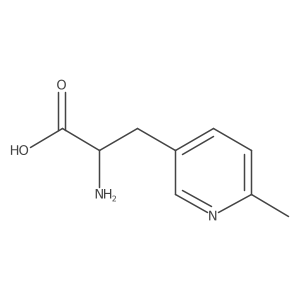 (2S)-2-amino-3-(6-methylpyridin-3-yl)propanoic acid结构式