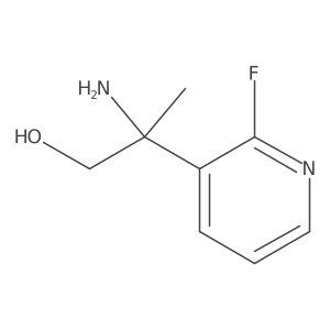 2-Amino-2-(2-fluoropyridin-3-yl)propan-1-ol Structure