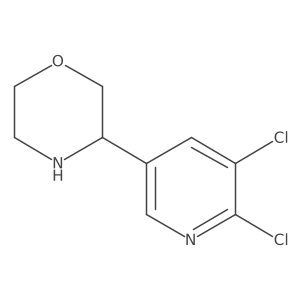 3-(5,6-Dichloropyridin-3-yl)morpholine Structure