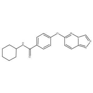 N-cyclohexyl-4-([1,2,4]triazolo[4,3-b]pyridazin-6-yloxy)benzamide Structure