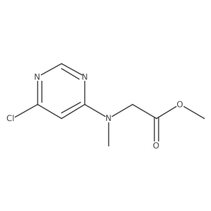Methyl 2-[(6-chloropyrimidin-4-yl)(methyl)amino]acetate结构式