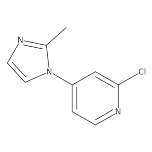 2-Chloro-4-(2-methylimidazol-1-yl)pyridine Structure