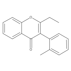 2-Ethyl-3-(2-methylphenyl)-4H-1-benzopyran-4-one结构式