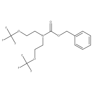 benzyl N,N-bis[2-(trifluoromethoxy)ethyl]carbamate Structure