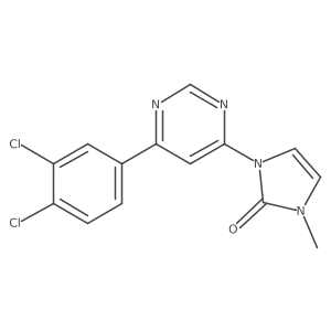 1-[6-(3,4-Dichlorophenyl)-4-pyrimidinyl]-1,3-dihydro-3-methyl-2H-imidazol-2-one Structure