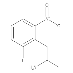 (2S)-1-(2-fluoro-6-nitrophenyl)propan-2-amine结构式