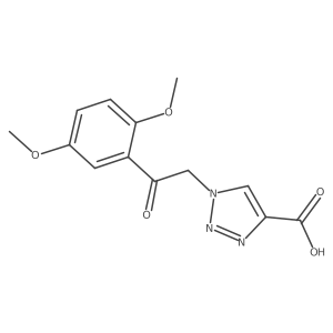 1-[2-(2,5-dimethoxyphenyl)-2-oxoethyl]-1H-1,2,3-triazole-4-carboxylic acid结构式