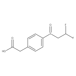 2-[4-(2,2-Difluoroethanesulfinyl)phenyl]acetic acid Structure