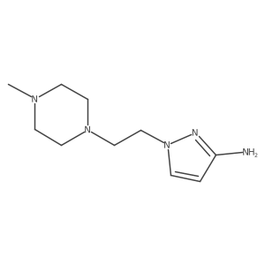 1-[2-(4-Methyl-1-piperazinyl)ethyl]-1H-pyrazol-3-amine Structure