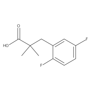 3-(2,5-Difluorophenyl)-2,2-dimethylpropanoic acid结构式
