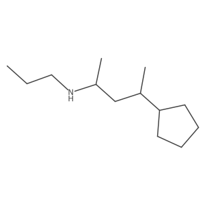 Cyclopentanepropanamine, I+/-,I(3)-dimethyl-N-propyl-结构式