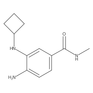 4-amino-3-(cyclobutylamino)-N-methylbenzamide Structure