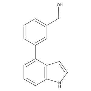 (3-(1H-Indol-4-yl)phenyl)methanol结构式