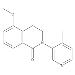 5-Methoxy-2-(4-methyl-pyridin-3-yl)-3,4-dihydro-2H-isoquinolin-1-one Structure