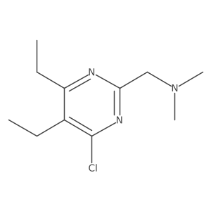 1-(4-chloro-5,6-diethylpyrimidin-2-yl)-N,N-dimethylmethanamine Structure