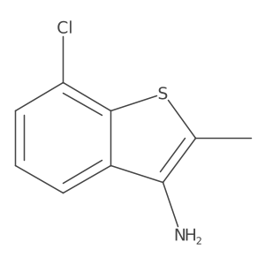 7-Chloro-2-methyl-1-benzothiophen-3-amine Structure