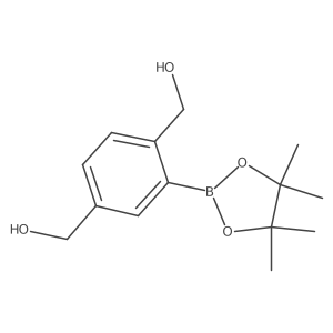(2-(4,4,5,5-Tetramethyl-1,3,2-dioxaborolan-2-yl)-1,4-phenylene)dimethanol结构式