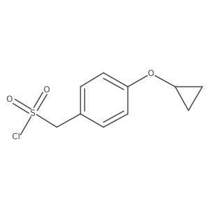 (4-Cyclopropoxyphenyl)methanesulfonyl chloride Structure