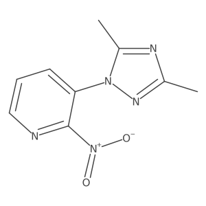 3-(3,5-Dimethyl-1H-1,2,4-triazol-1-yl)-2-nitropyridine结构式