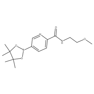 N-(2-Methoxyethyl)-5-(4,4,5,5-tetramethyl-1,3,2-dioxaborolan-2-yl)picolinamide Structure