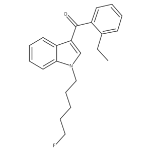 (1-(5-Fluoropentyl)-1H-indol-3-yl)(2-ethylphenyl)methanone结构式