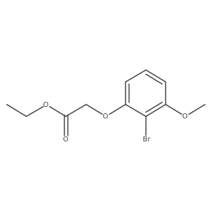 Ethyl 2-(2-bromo-3-methoxyphenoxy)acetate结构式