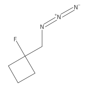 1-(Azidomethyl)-1-fluorocyclobutane结构式