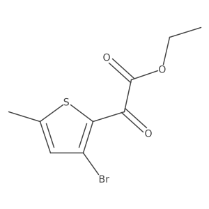 Ethyl 2-(3-bromo-5-methylthiophen-2-yl)-2-oxoacetate Structure