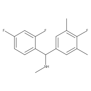 Benzenemethanamine, I+/--(2,4-difluorophenyl)-4-fluoro-N,3,5-trimethyl-结构式