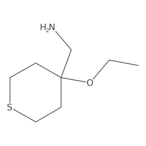 (4-Ethoxythian-4-yl)methanamine Structure
