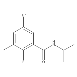 5-Bromo-2-fluoro-N-isopropyl-3-methylbenzamide Structure