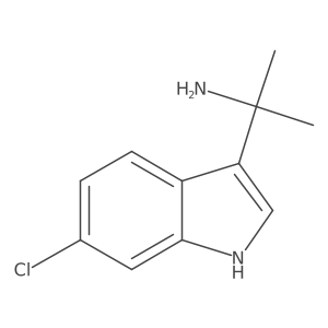 2-(6-chloro-1H-indol-3-yl)propan-2-amine Structure