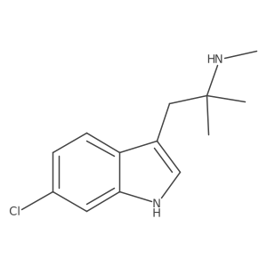 6-Chloro-N,I+/-,I+/--trimethyl-1H-indole-3-ethanamine Structure