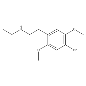 Benzeneethanamine, 4-bromo-N-ethyl-2,5-dimethoxy- Structure