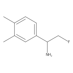1-(3,4-Dimethylphenyl)-2-fluoroethan-1-amine结构式