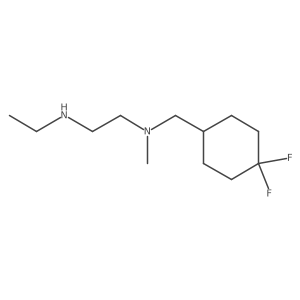 1,2-Ethanediamine, N1-[(4,4-difluorocyclohexyl)methyl]-N2-ethyl-N1-methyl- Structure