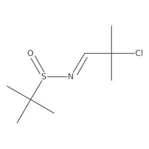 N-(2-chloro-2-methylpropylidene)-2-methyl-2-propanesulfinamide Structure