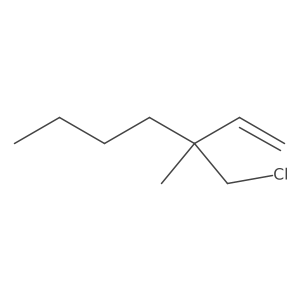 3-(Chloromethyl)-3-methylhept-1-ene结构式