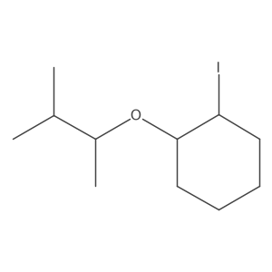 1-Iodo-2-[(3-methylbutan-2-yl)oxy]cyclohexane结构式