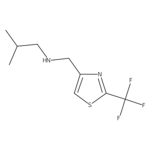 (2-Methylpropyl)({[2-(trifluoromethyl)-1,3-thiazol-4-yl]methyl})amine结构式