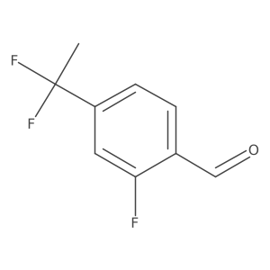 4-(1,1-Difluoroethyl)-2-fluorobenzaldehyde结构式