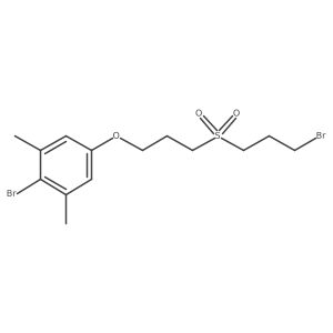2-Bromo-5-[3-[(3-bromopropyl)sulfonyl]propoxy]-1,3-dimethylbenzene结构式