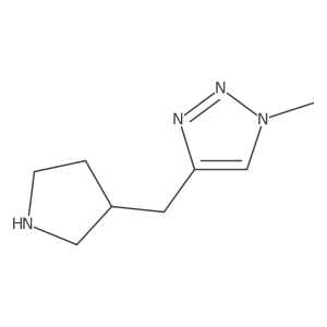 1-methyl-4-[(pyrrolidin-3-yl)methyl]-1H-1,2,3-triazole Structure