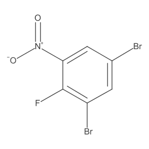 1,5-Dibromo-2-fluoro-3-nitrobenzene结构式