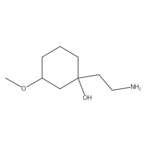 1-(2-Aminoethyl)-3-methoxycyclohexan-1-ol Structure