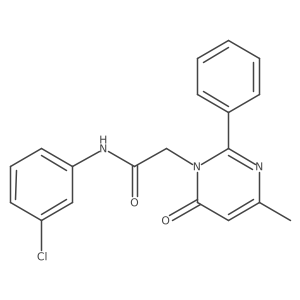 N-(3-Chlorophenyl)-2-(4-methyl-6-oxo-2-phenyl-1,6-dihydropyrimidin-1-YL)acetamide Structure