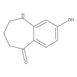 8-Hydroxy-1,2,3,4-tetrahydro-5H-benzo[b]azepin-5-one结构式