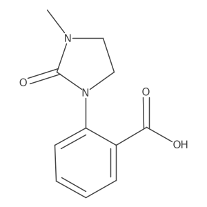 2-(3-Methyl-2-oxoimidazolidin-1-yl)benzoic acid Structure