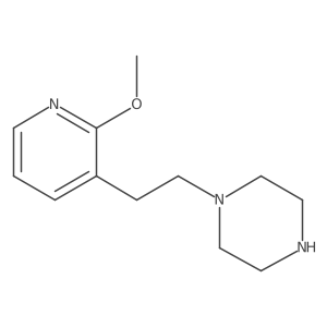 1-[2-(2-Methoxypyridin-3-yl)ethyl]piperazine Structure